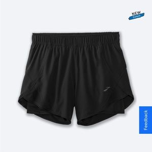 Brooks running Chaser 5" 2-in-1 Short size medium black